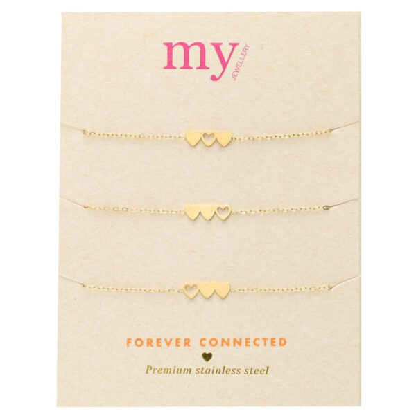 Triple Heart 3-pakk Armbond