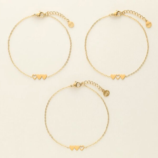 Triple Heart 3-pakk Armbond - Image 3
