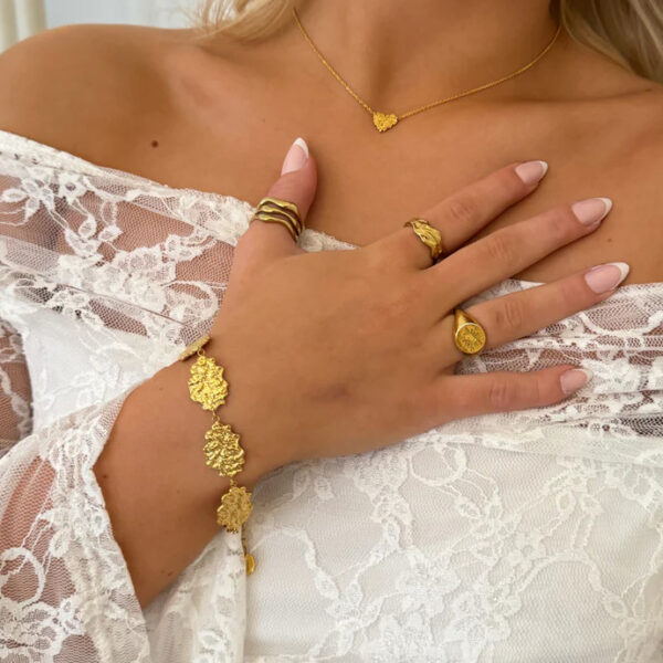 Sophia Large Armband Gylt Stál - Image 2
