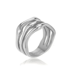 Wavy Ring Stál
