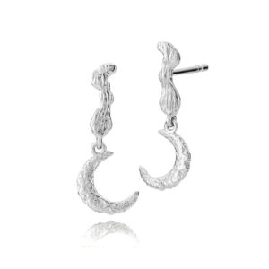 Universe Moon Oyraringar Silvur