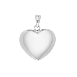 Hjarta Heingiprýði 18 mm Silvur