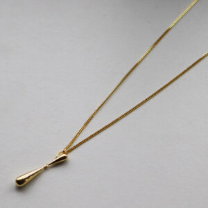 Shiny Drop Hálsketa Gylt Silvur