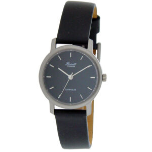 Damu Ur 402S Titanium Black við Svartari Leðurreim