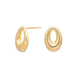 Oval Oyraringar 8 Karat Gull
