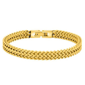 Braided Armband Gylt Stál