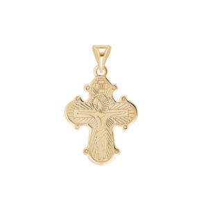 Siersbøl Dagmarkross Heingiprýði Blank Baksíða 24 mm Gylt Silvur