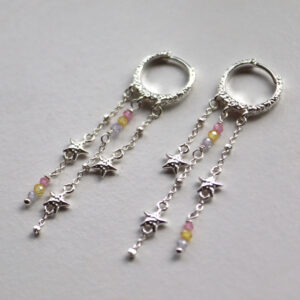 Stella Splash Hoops Oyraringar Silvur