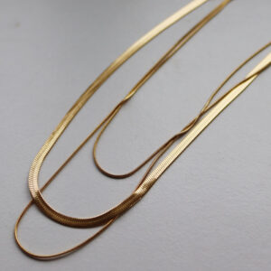 3-in-1 Hálsketa Gylt Stál