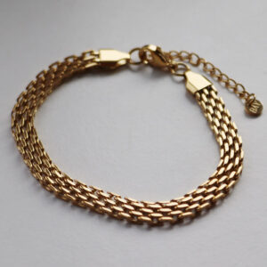 Heawy Frida Armband Gylt Stál