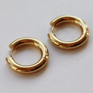 Hoop Big Oyraringar 22 mm Gylt Stál