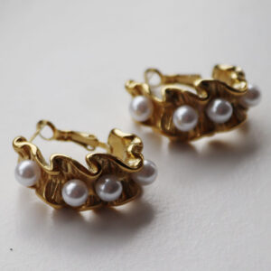 Lagoon Hoops Oyraringar Gylt Stál