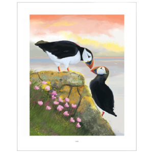 Ásttiknir Lundar Plakat 40 x 50 cm