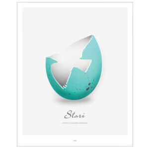 Stari Egg Plakat 40 x 50 cm