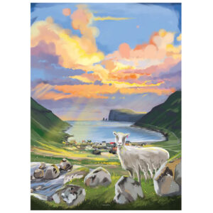 Tjørnuvík Plakat 50 x 70 cm