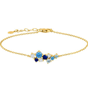 Nadinenor Blue Armband Gylt Silvur