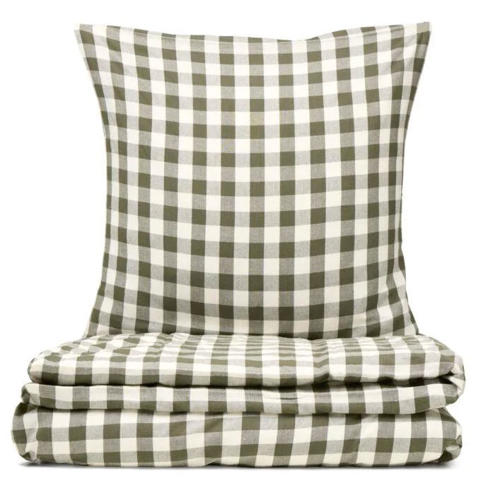 Seingjarklæði Birk Olive Green 140 x 200 cm