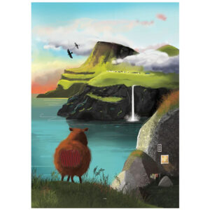 Múlafossur Plakat 30 x 40 cm