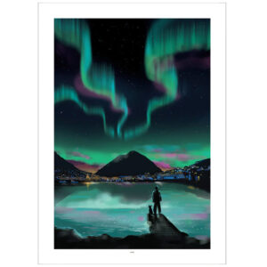 Norðlýsið Plakat 30 x 40 cm