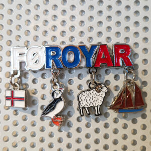 Føroyar Magnet við Flagg, Lunda, Seyð og Slupp Stál