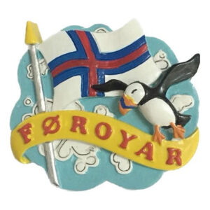 Føroyar Magnet Flúgvandi Lundi Flagg