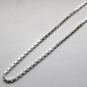 Akker Facet Hálsketa Silvur 1,0 mm / 50 cm