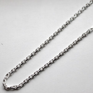 Akker Facet Hálsketa Silvur 1,5 mm / 50 cm