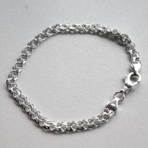 Bismark Armband Silvur 5,0 mm