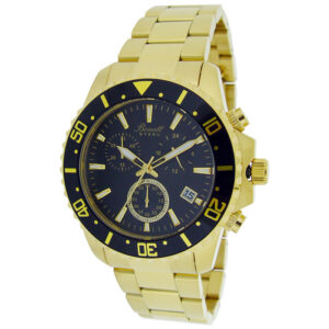 Chronograph Harra Ur 1486DS Gylt Stál Black við Leinkjureim