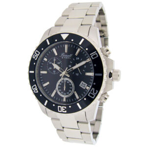 Chronograph Harraur 1486SS Stál Black við Leinkjureim