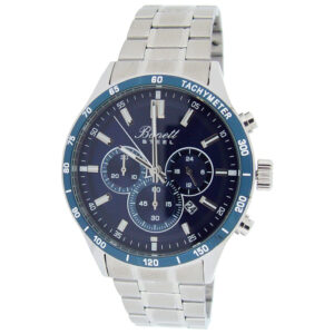 Chronograph Harraur 1518B Stál Blue við Leinkjureim