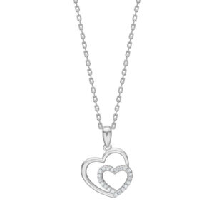 Riveranor Hearts Hálsketa Silvur