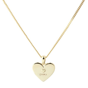 Omma Hjarta Hálsketa Gylt Silvur