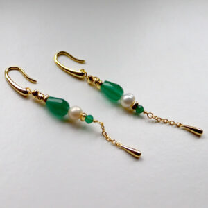 Verde Drop Oyraringar Gylt Silvur