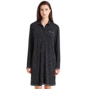 Skjúrta Náttkjóli 51611 Black Dotted