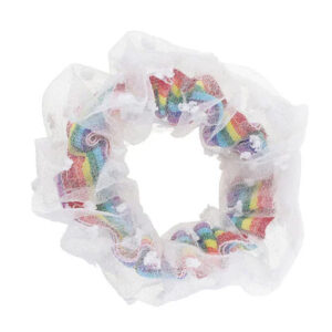Katinka Scrunchie Hvít Rainbow