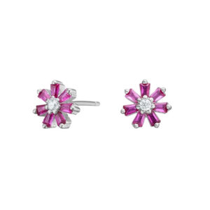 Pink Daisy Oyraringar Silvur
