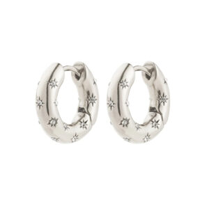 Nevaeh Hoops Oyraringar Silvrað