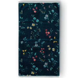 Les Fleurs Handklæði Dark Blue 55 x 100 cm
