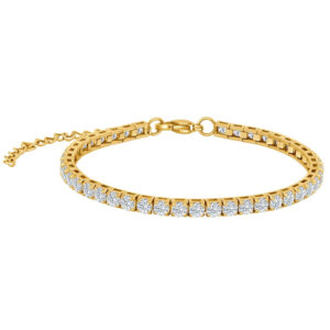 Tennisarmband Gylt Stál