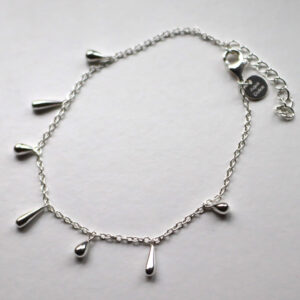 Shiny Drop Armband Silvur