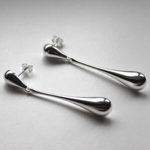 Shiny New Big Drop Oyraringar Silvur