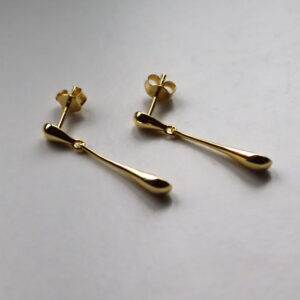 Shiny New Drop Oyraringar Gylt Silvur