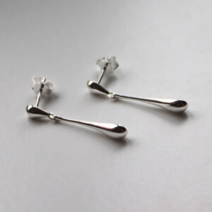 Shiny New Drop Oyraringar Silvur