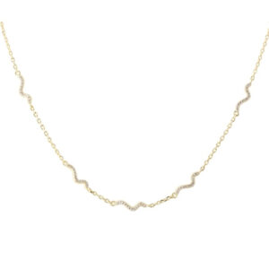 Curva Hálsketa Gylt Silvur