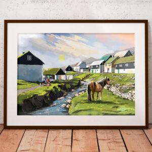 Plakat Føroysk Ross 70 x 50 cm