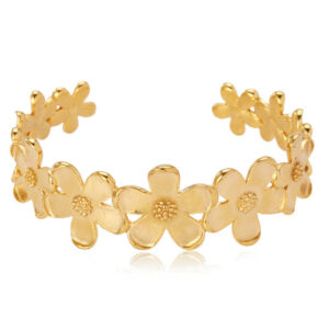 Camellia Armringur Gylt Stál