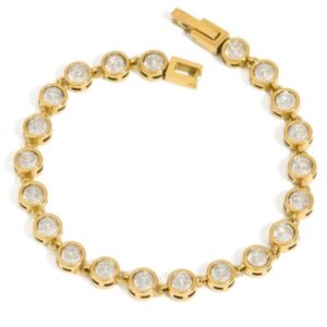 Stone Armband Gylt Stál