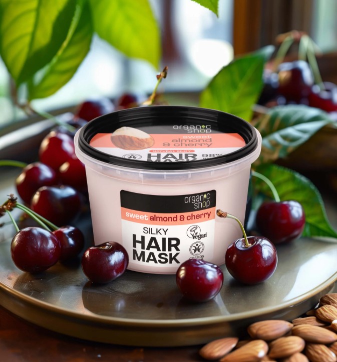 Sweet Almond & Cherry Silky Hair Mask - Image 2