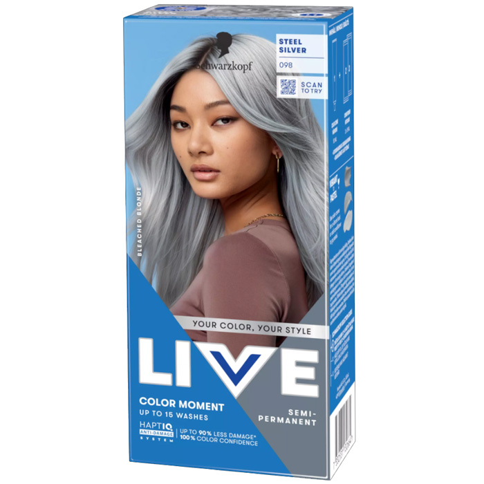 LIVE Colour Moment Hárliting 98 Steel Silver